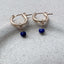 Sapphire Hoop Earrings