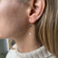Pearl and Sapphire Drop Earrings