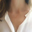 Dainty citrine necklace, November birthstone jewelry - Lolabean