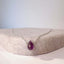 Teardrop amethyst necklace, one of the best crystals for the bedroom