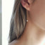 14K Gold Filled Rolo Chain Earrings with Herkimer Diamonds - Lolabean