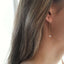 14K Gold Filled Rolo Chain Earrings with Herkimer Diamonds - Lolabean