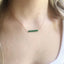 14k Solid Gold Emerald Necklace - Lolabean