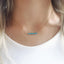 14k Solid Gold Turquoise Necklace - Lolabean