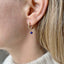 Sapphire Hoop Earrings