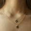 Initial Disc Necklace Set