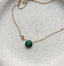 Dainty Emerald Necklace