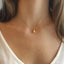 Gold Drop Pendant Necklace