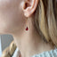 Garnet Birthstone Earrings