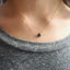 Dainty Black Spinel Necklace