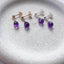 Amethyst Stud Earrings – Dainty February Birthstone Jewelry