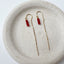 Gemstone Threader Earrings