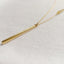 Long Citrine Bar Necklace
