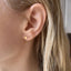 Tiny Gold Disc Stud Earrings