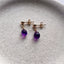 Amethyst Stud Earrings – Dainty February Birthstone Jewelry