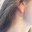 Aquamarine Drop Hoops