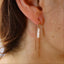 Gemstone Threader Earrings