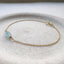 Trio Aquamarine Birthstone Bracelet