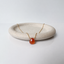 Dainty carnelian necklace in 14k gold-filled