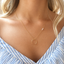 Minimalist Opal Circle Necklace