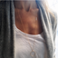 Long Circle Necklace with Opal