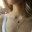 Initial Disc Necklace Set