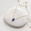 Dainty Garnet Teardrop Necklace – September Birthstone