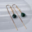May Birthstone Emerald Earrings