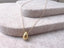 Long Gold Teardrop Pendant Necklace