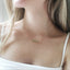 14k Solid Gold Beaded Necklace