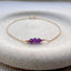 Trio Amethyst Birthstone Bracelet