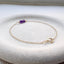 Trio Amethyst Birthstone Bracelet