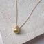 Long Gold Teardrop Pendant Necklace - Lolabean