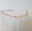 Opal bead bracelet on linen showing the stones' fire