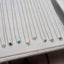 Angled flat lay of single round gemstone collection