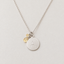 Sterling silver initial disc necklace stamped with A and genuine citrine teardrop and rondelle charms