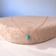 Dainty turquoise teardrop necklace in rose gold filled - Lolabean