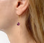 Amethyst Threader Earrings – February Birthstone Dangle Earrings - Lolabean