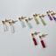 Beaded Birthstone Dangle Stud Earrings - Lolabean