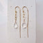 Clear Quartz Crystal Paperclip Earrings - Lolabean