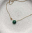 Dainty Emerald Necklace - Lolabean