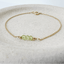 Dainty Peridot Bracelet | Minimal Gold & Silver Gemstone Jewelry - Lolabean