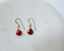 Dainty Ruby Drop Earrings - Lolabean