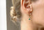 Emerald Drop Hoop Earrings - Lolabean