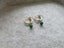 Emerald Drop Hoop Earrings - Lolabean