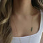 Emerald Long Circle Necklace - Lolabean