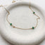 Emerald Station Necklace - Lolabean