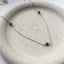 Emerald Station Necklace - Lolabean
