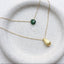 Emerald Teardrop Necklace - Lolabean