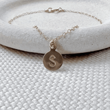 Initial Charm Chain Bracelet